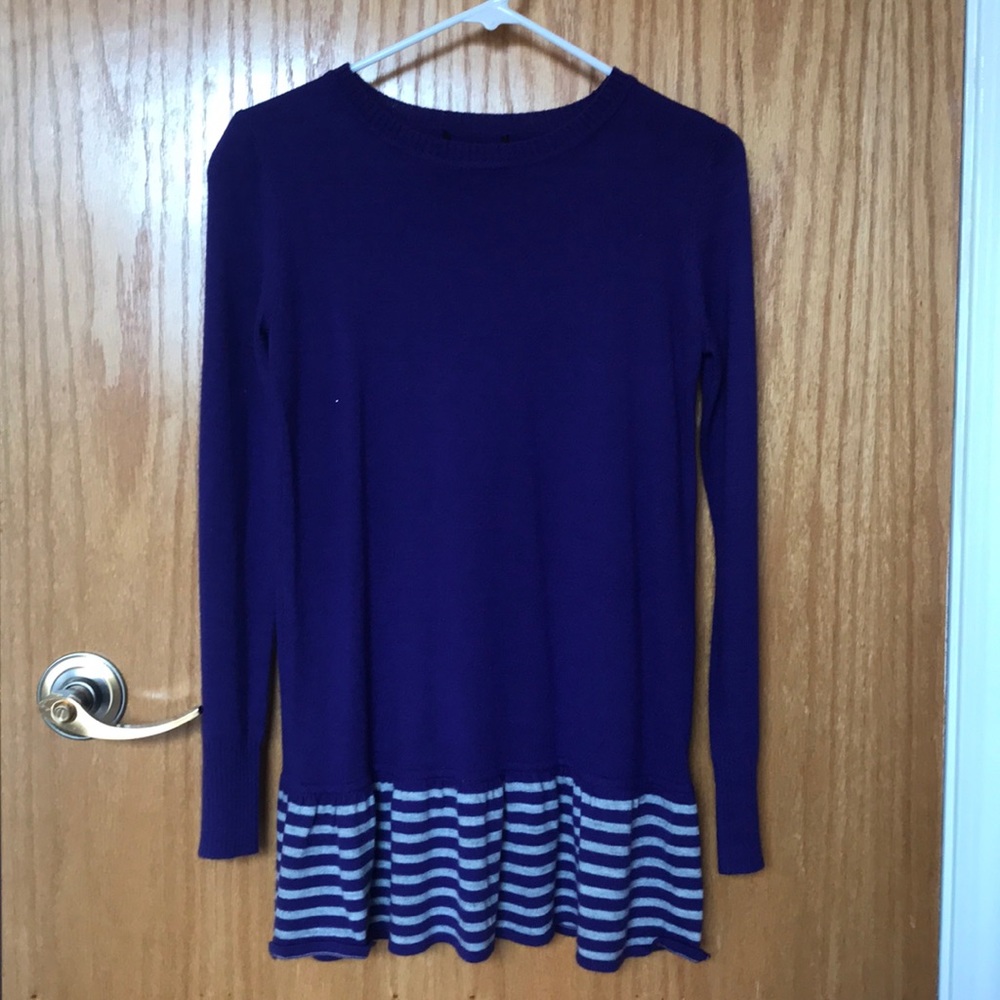 purple sweater